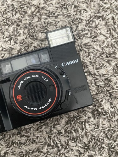 Vintage Canon Sure Shot Auto Focus 38mm 1:2.8 CAFS Film Camera For Parts - Picture 2 of 5