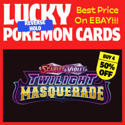 Pokemon Twilight Masquerade - Reverse Holo Singles/ Trainer - Sie wählen