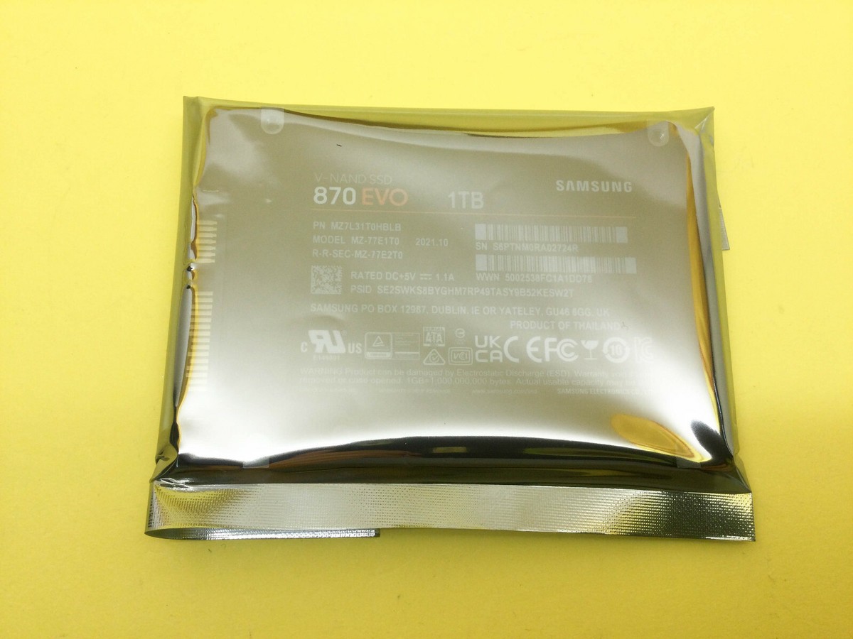 SAMSUNG 870 EVO 1TB 2.5-Inch SATA III Internal SSD MZ-77E1T0 | eBay