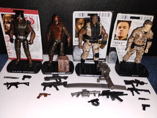 Gi Joe 2009 ROC Kmart Gi Joe vs Cobra 4 pack (missing 1 filecard)