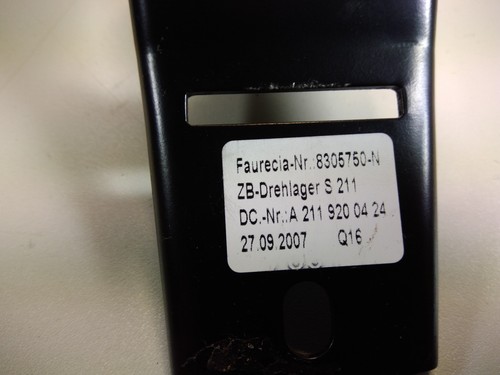 Original MB Mercedes W211 S211 ZB-Drehlager Rücksitzbank Li Re Bearing Rear seat - Picture 4 of 5
