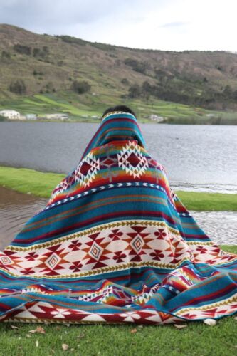 Coperta Lana di Alpaca, 100 x 83 - Ultra Morbida - Reversibile 2 in 1 - Lana di Alpaca Premium - Foto 8 di 10