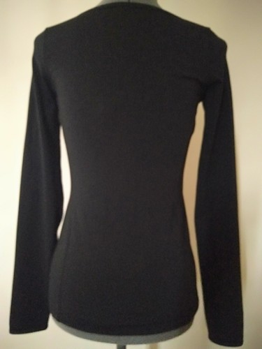 Lorna Jane Long Sleeve Scoop Neck Activewear Gym Yoga Top Black Size S or Size 8 - Picture 10 of 10