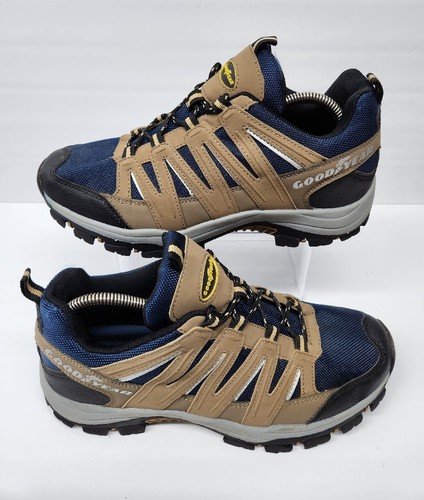 GOODYEAR Striker-P Mens Size 8M Tan Navy Hiking Lace Up Outdoor Shoes