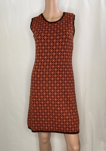 Saks Fifth Avenue Vintage ASAP Dress Sleeveless 70s Size Small Wool Cotton Blend - Picture 3 of 9