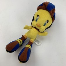 Tweety Bird Roller Blading 9" Plush 1998 Looney Tunes Toy