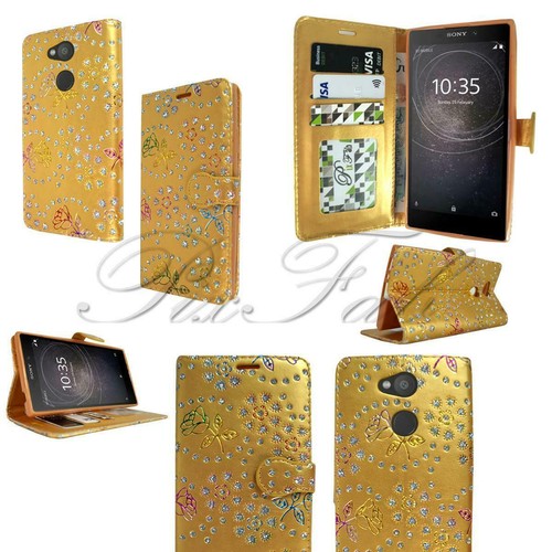 For Sony Xperia L2 H3311 H4311 New Black Leather Flip Wallet Phone Case Cover - Picture 13 of 13