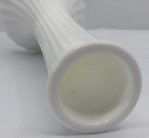 2 Stück Milchglas Knospenvasen Anchor Hocking Starburst & Hoosier Glas gerippt - Bild 14 von 18
