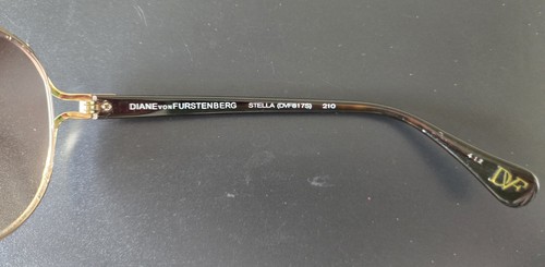 Diane Von Furstenberg DVF817S Ladies Sunglasses Brown & Gold Frame Brown Lens - Picture 6 of 11