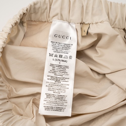 size L - Gucci Track Pants I Feel Gucci White Yellow Red Stripe - Picture 10 of 10