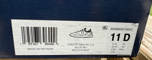 Polo Ralph Lauren TRKSTR 2001I-SK-LTL Navy Blue Suede/Mesh Size 11D - New Men’s - Picture 5 of 11