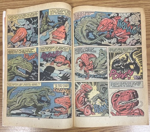 Dinosaurio del diablo #2 Marvel Comics 1978 Jack Kirby portada e interior arte - Imagen 4 de 4