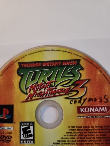 Teenage Mutant Ninja Turtles 3 Mutant Nightmare Sony PlayStation 2 PS2 Disc Only - Picture 2 of 7
