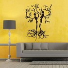 Zwei tanzende Schädel-Baum-Tapete-kreatives Wand-Aufkleber-Wohnzimmer-Wand-