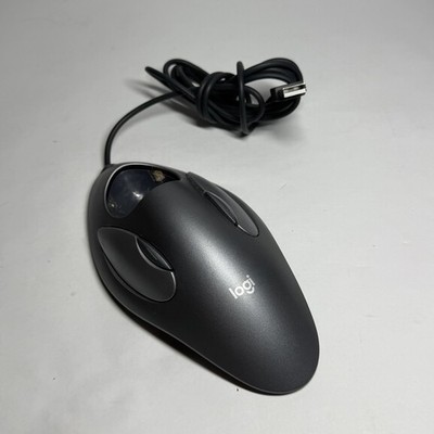 Logitech TrackMan Marble  Mouse No Ball T BC21 USB Wired Trackball Ergonomic