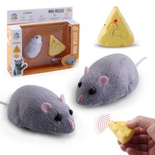 Mouse Plush Toy Remote Control Cat Toys Realistic Comfortable Plush Rat Toy
