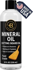 Mineral Oil - 8Oz Food Grade Cutting Board Oil and Butcher Block Conditioner, Sa