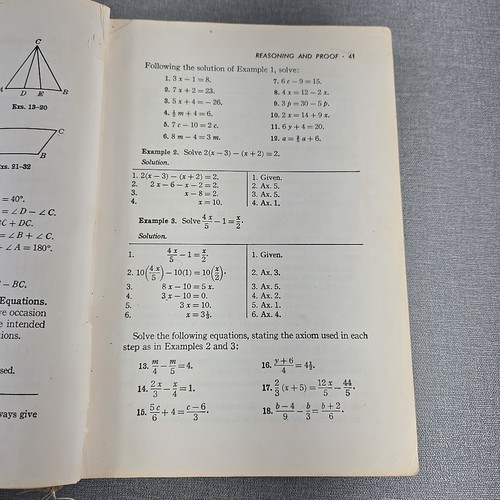 New Plane Geometry by Welchons~Krickenberger ~ 1952 Vintage Hardcover Book - Bild 7 von 9