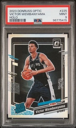 2023-24 Panini Donruss Optic - Victor Wembanyama #225 Holo Prizm RC PSA 9