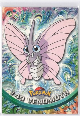 Venomoth Base Pokemon 1999 Topps TV 49 NM Blue Label