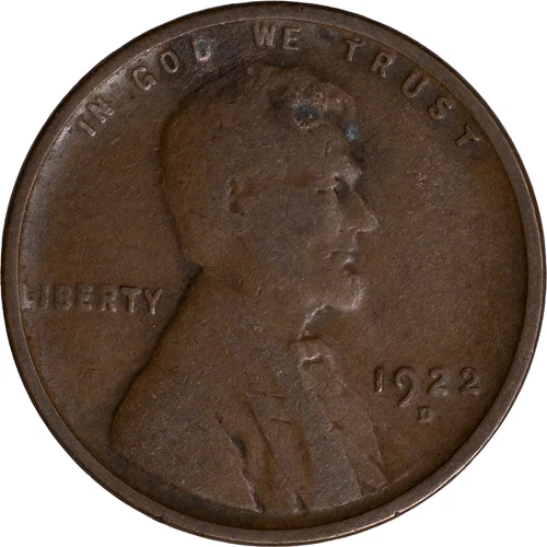1922-D 1c Lincoln Wheat Cent ~ VG Details