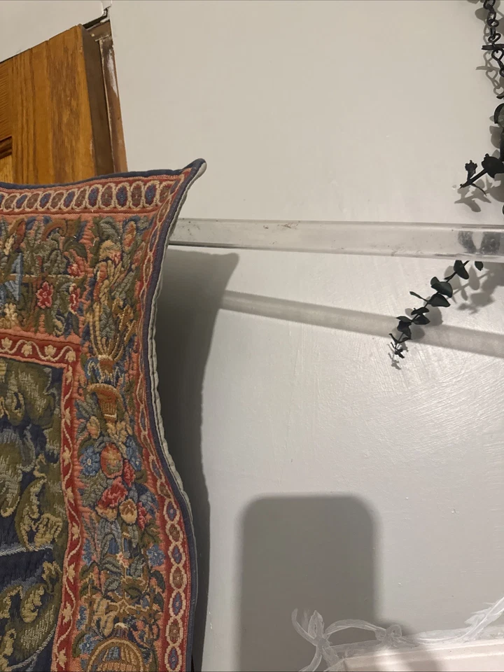 Tapiz francés vintage aves medievales botánico "hojas de Aristolchia" 4x5 pies Foto 4 de 4