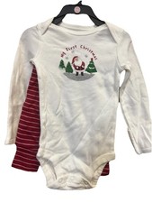 Carter  s Baby My First Christmas 2pc Outfit Set 0  3M Santa Bodysuit Pants