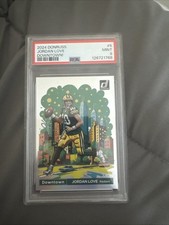 2024 Panini Donruss Jordan Love Downtown Case Hit! Packers PSA 9