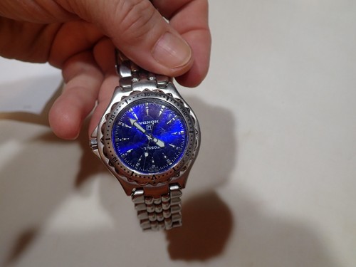 Vintage Fossil Honda Special Edition Quartz Mens Watch PR-5029 Blue Face - Picture 4 of 9