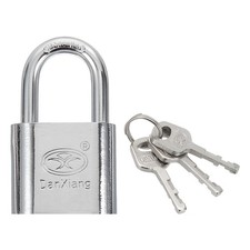 Keyed Padlock 1.2" Wide Body Steel Pin Tumbler Padlocks with 3 Keys(50mm)