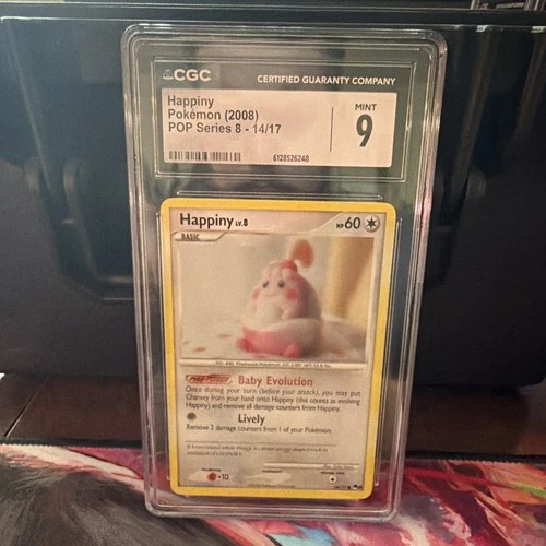 Happiny 14/17 POP Series 8 Promo Regular EN 2008 CGC 9 Graded Pokemon