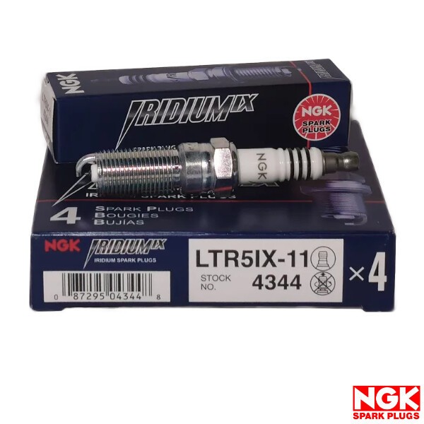 NGK Iridium IX LTR5IX-11 Spark Plugs 4344 Pack of 4 for High Performance Engine