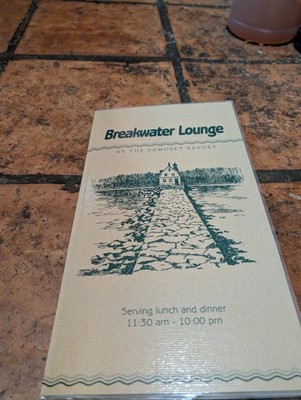 Vtg Breakwater Lounge Menu @ The Samoset Resort Rockland Maine