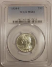 1938-S Washington Quarter PCGS MS 65 San Francisco