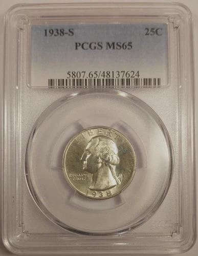 1938-S Washington Quarter PCGS MS 65 San Francisco