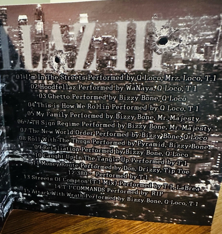 Bizzy Bone Hoodfellaz 3 The Greatest Hits 2Cd Version Feat T.1 HP QLoc VeryRare Foto 4 de 4