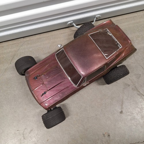 Vtg Team Associated Blue Pan Chassis w/ Suspension RC Car Body - PROJECT - Picture 2 of 14