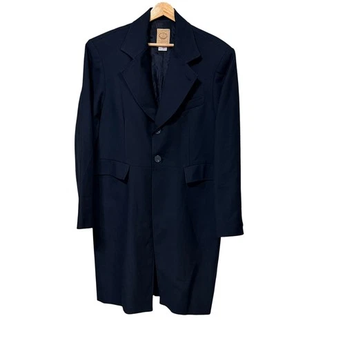 Wah Maker Frontier Clothing Men Black Wool Blend Frock Coat Jacket 40 538489 USA - product listing photo