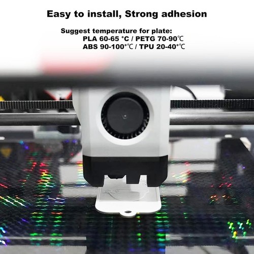 H1H Build Plate for Bambu-Lab X1C/X1/X1E/P1P/P1S/ Print Bed 257x257mm Light2113 - Afbeelding 3 van 8