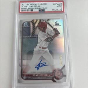 2022 Bowman Chrome Jonathan Mejia 1st Refractor Auto /499 BJLDX PSA 9