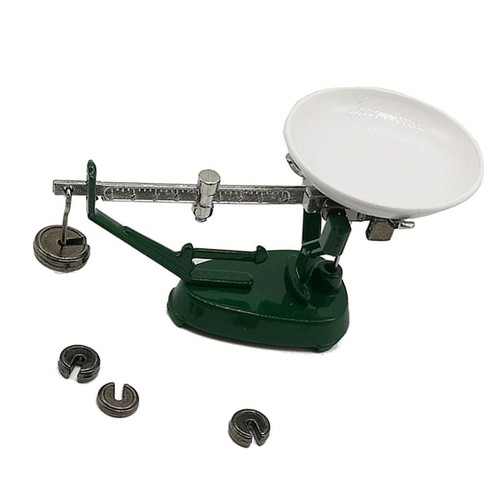 Casa delle bambole classica in scala 1:6 in metallo, in miniatura, con bilancia, - Foto 3 di 3