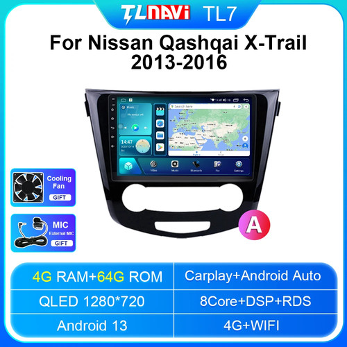 2+32G Android 13 10" Autoradio Stereo für Nissan Rogue 2014-2018 X-Trail Qashqai - Bild 28 von 40