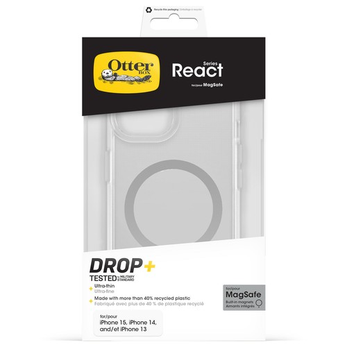 OtterBox React MagSafe Apple iPhone 16e/15/14/13 - clear - Bild 5 von 5