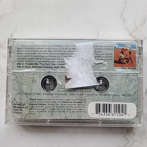 South America Amazon Rain Forest NEW Cassette Tape Quiet Places Collection - Picture 2 of 5
