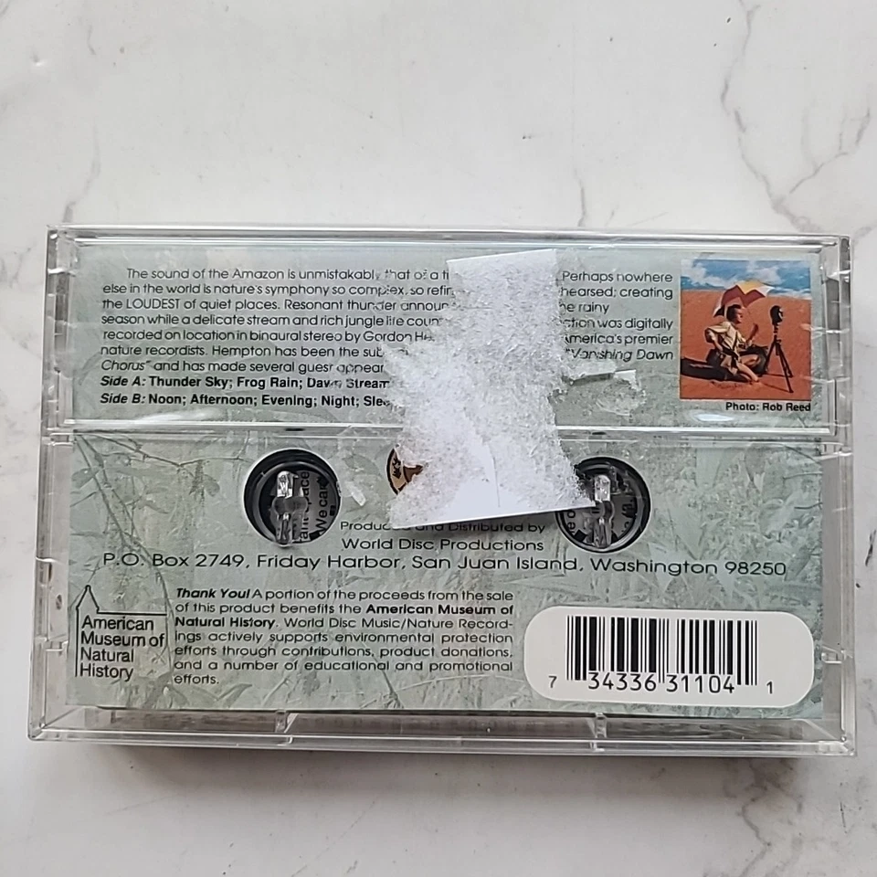South America Amazon Rain Forest NEW Cassette Tape Quiet Places Collection  - Image 2 of 4
