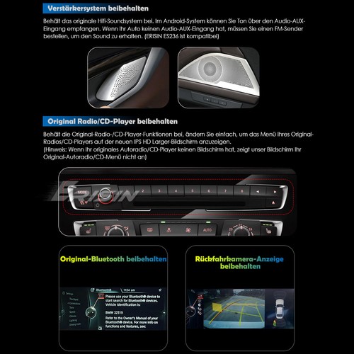 Radio Coche 10,25" Android 13 Navegación 8 Núcleos 64GB CarPlay BMW Serie 1 F20 F21 Serie 2 F22 F23 - Imagen 17 de 24