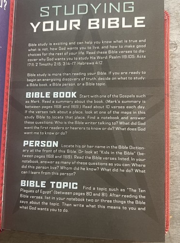 HCSB Study Bible for Kids  Courage LeatherTouch by Holman Red letter Stars  - Bild 11 von 17