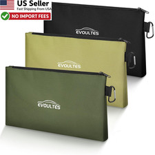 3 Pack EVOULTES 12" Tool Pouches Zipper Small Utility Organizer Bags Carabiner