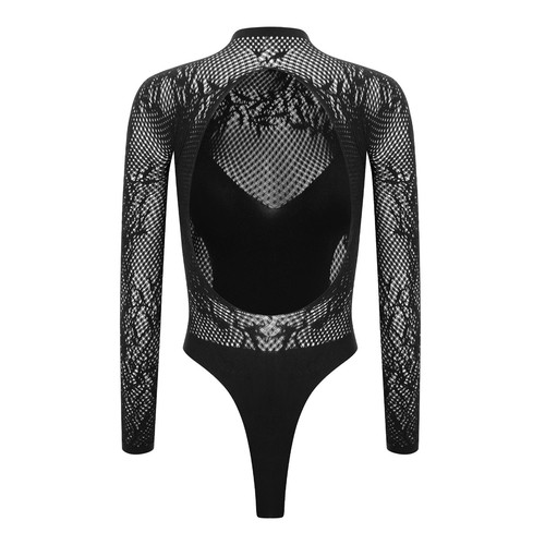 Womens Underwear Night Club Bodysuit Outfits Jumpsuit Stage Shows Leotard Open - Picture 10 of 93