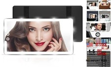 Led Sun Visor Vanity Mirror, Upgraded Large Car Mirrors with Large BLACK 